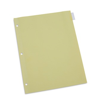 Universal UNV20841 11 in. x 8.5 in. Insertable Tab Index with 8 Clear Tabs - Buff (24/Box)