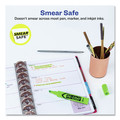 Highlighters | Avery 24020 HI-LITER Desk-Style Chisel Tip Highlighters - Fluorescent Green Ink/Black Barrel (1-Dozen) image number 4