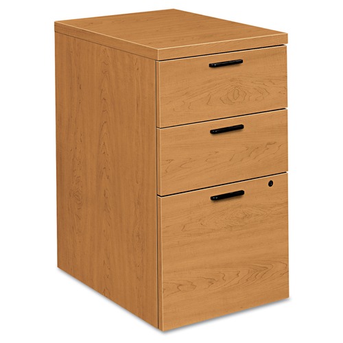 Office Carts & Stands | HON H105102.CC 15.75 in. x 22.75 in. x 28 in. 10500 Series 3-Drawers: Box/Box/File Legal/Letter Mobile Pedestal File - Harvest image number 0