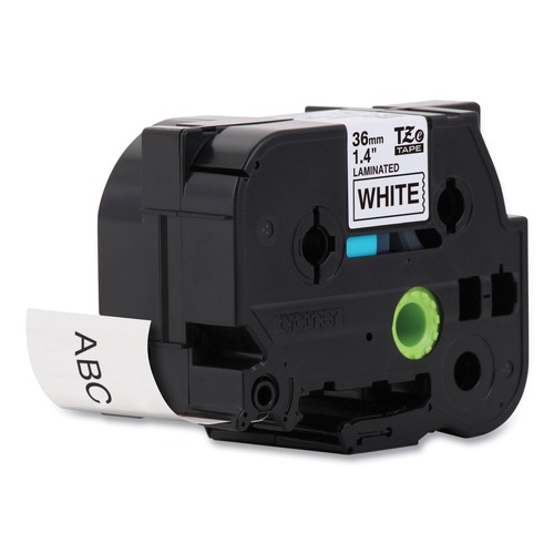 Labels | Brother P-Touch TZE261 1.4 in. x 26.2 ft. TZe Standard Adhesive Laminated Labeling Tape - Black on White image number 0