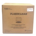 Food Trays, Containers, and Lids | Plastifar 18361 Bakery Containers, 8-in Cake, 9.7-in Diameter x 5-in h, Black/Clear, 100/Carton image number 3