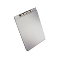 Clipboards | Saunders 10017 0.5 in. Clip Capacity Holds 8.5 in. x 11 in. Sheets A-Holder Aluminum Form Holder - Silver image number 1