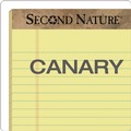 Just Launched | TOPS 74840 Second Nature 5 in. x 8 in. Recycled Ruled Pads - Narrow, Canary (1-Dozen) image number 3