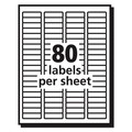 Labels | Avery 05667 0.5 in. x 1.75 in. Matte Clear Easy Peel Mailing Labels with Sure Feed Technology - Clear (2000/Box) image number 1