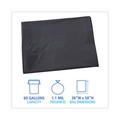 Storage Accessories | Boardwalk H7658SGK 38 in. x 58 in. 60 gal. 1.1 mil Linear Low Density Industrial Can Liners - Gray (100/Carton) image number 3