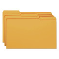 File Folders | Smead 17534 0.75 in. Expansion Assorted 1/3-Cut Tabs Legal Size Reinforced Top Tab Colored File Folders - Orange (100/Box) image number 2