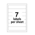 Labels | Avery 05201 0.69 in. x 3.44 in. Permanent File Folder Labels - White (252/Pack) image number 1