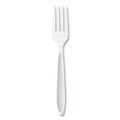 Cutlery | SOLO HSWFX-0007 Impress Heavyweight Full-Length Polystyrene Fork - White (100/Box, 10 Boxes/Carton) image number 1