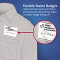 Just Launched | Avery 08395 3.38 in. x 2.33 in. Flexible Adhesive Name Badge Labels - White (160/Pack) image number 4
