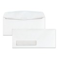 Envelopes & Mailers | Quality Park QUA21330 Park Ridge 4.13 x 9.5 Commercial Flap Gummed Closure Embossed Executive Envelope - White (500/Box) image number 1