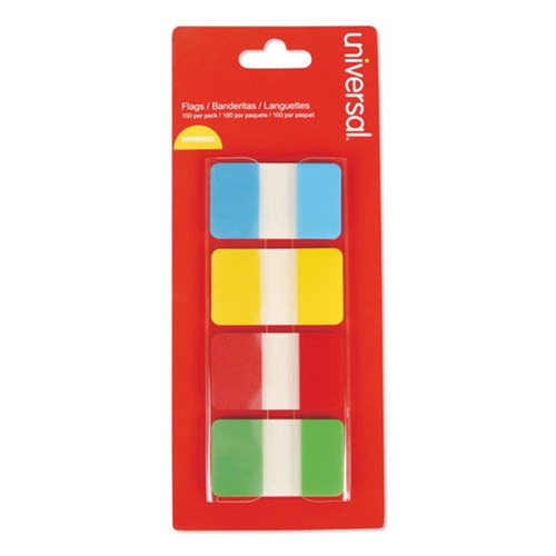Sticky Notes & Post it | Universal UNV99020 Self Stick 1 in. Index Tab - Assorted Colors (100/Pack) image number 0