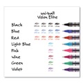 Pens | uni-ball 1921066 VISION Fine 0.7 mm Stick Roller Ball Pen - Black Ink Silver/Black/Clear Barrel (36/Pack) image number 6