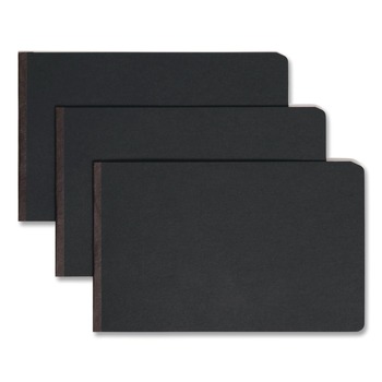 Smead 81733 8.5 in. x 14 in. 2 in. Capacity Two-Piece Prong Fastener Pressboard Report Cover - Black