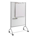 White Boards | Safco 8511GR 42 in. x 21.5 in. x 72 in. Impromptu Magnetic Whiteboard Collaboration Screen - Gray/White image number 3