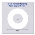 Notebooks & Pads | Avery 05720 0.25 in. Diameter Dispenser Pack Hole Reinforcements - White (1000/Pack) image number 2