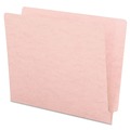 File Folders | Smead 25610 0.75 in. Expansion Shelf-Master Reinforced End Tab Colored Folders - Letter Size/Pink (100/Box) image number 0