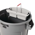 Cleaning Carts | Rubbermaid Commercial FG264900GRAY 2-Compartment 16 in. x 9 in. x 5 in. Maid Caddy - Gray image number 2