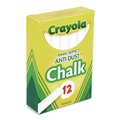 Arts & Crafts Supplies | Crayola 501402 3 in. x 0.31 in. Nontoxic Anti-Dust Chalk - White (12/Box) image number 4