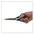 Arts & Crafts Supplies | Westcott 13135 8 in. Long 3.5 in. Cut Length Value Line Stainless Steel Shears - Offset Black Handle image number 3