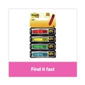 Page Flags | Post-it Flags 684-SH Arrow Message 0.5 in. Sign Here Page Flags with Dispensers - Assorted Primary (120/Pack) image number 1