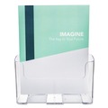 Desk Shelves | Deflecto 77001 9.25w x 3.75d x 10.75h Magazine DocuHolder for Countertop/Wall-Mount - Clear image number 1
