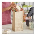Food Service | Ross & Wallace Paper Products 130310500PK/BL 7 in. x 4.38 in. x 13.75 in. #10 Size Extra-Heavy-Duty Grocery Paper Bags - Kraft (500/Bundle) image number 3