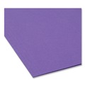 File Folders | Smead 64072 Letter Size 1/5-Cut Tabs Colored Hanging File Folders - Purple (25/Box) image number 3