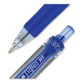 Pens | uni-ball 65941 Signo 0.7 mm Retractable Gel Pen - Blue Ink/Silver/Blue Barrel/Medium (1-Dozen) image number 4