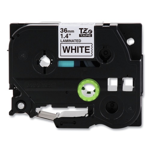 Tapes | Brother P-Touch TZEM261 TZe 1.4 in. x 26.2 ft. Standard Adhesive Laminated Labeling Tape - Black on Matte White image number 0