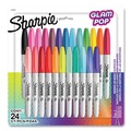 Permanent Markers | Sharpie 2185229 Fine Tip Permanent Markes - Assorted 80s Glam Colors (24/Pack) image number 0