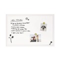White Boards | U Brands 2071U00-01 30 x 20 Magnetic Dry Erase Board with Decor Frame - White Surface/White Wood Frame image number 1