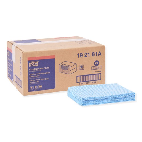 Cleaning Cloths | Tork 192181A 13 x 21 Foodservice Cloth - Blue (240/Carton) image number 0