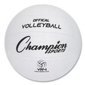 Breakroom Supplies | Champion Sports VR4 Official Size Rubber Volleyball -  White image number 0