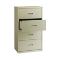 Office Filing Cabinets & Shelves | Hirsh Industries 14956 30 in. x 18.62 in. x 52.5 in. 4 Letter/Legal/A4-Size File Drawers Lateral File Cabinet - Putty image number 2
