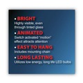 Floor Signs & Safety Signs | Cosco 098099 10.5 in. x 20.13 in. LED OPEN Sign - Red and Blue Graphics image number 2