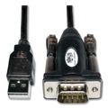Office Electronics & Batteries | Tripp Lite U209-000-R 5 ft. USB-A to Serial Adapter Cable - Black image number 0