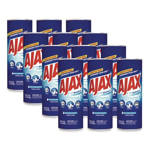 All-Purpose Cleaners | Ajax 61034403 21 oz Powder Cleanser with Bleach - Fresh Scent (12/Carton) image number 0