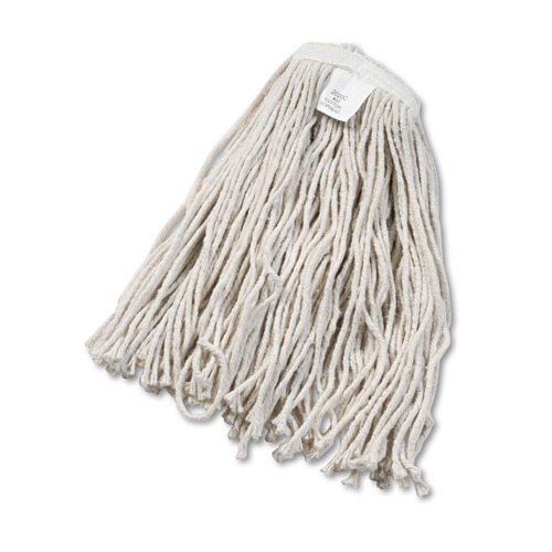  | Boardwalk BWK2020CCT #20 Cut-End Cotton Wet Mop Head - White (12/Carton) image number 0