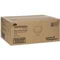 Cups and Lids | Pactiv Corp. LMC81216ECBB 4 in. EarthChoice PFAS-Free Compostable Sugarcane Soup Cup Lid - White (500/Carton) image number 1