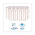 Trash & Waste Bins | Boardwalk Z6037XNKR01 30 in. x 37 in. 30 Gallon 16 mic High Density Industrial Coreless Roll Can Liners - Natural (500/Carton) image number 2
