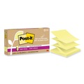 Sticky Notes & Post it | Post-it Notes Super Sticky R330R-6SSCY 3 in. x 3 in. 100 Percent Recycled Paper Super Sticky Notes - Canary Yellow (6-Pads/Pack) image number 0