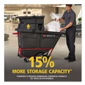 Trash Cans | Rubbermaid Commercial 2221456 BRUTE 28.85 in. x 57.10 in. x 9.7 in. Rotomolded Tilt Truck Lid - Black image number 1