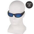 Safety & First Aid | Ansell 21307 3016314 Elite Safety Glasses - Black Frame, Blue Mirror Polycarbonate Lens (12/Carton) image number 3