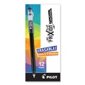 Pens | Pilot 32465 Fine 0.7 mm Black Ink Clipless Stick FriXion ColorSticks Erasable Gel Pen - Black Barrel ( 1-Dozen) image number 1