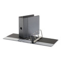 Binders | Universal UNV30755 Deluxe Easy-to-Open 5 in. Capacity 11 in. x 8.5 in. (3) D-Ring View Binder - Black image number 1