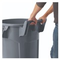 Trash & Waste Bins | Rubbermaid Commercial 2131929 BRUTE 44 gal Plastic Vented Wheeled Container - Gray image number 7