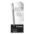 Pens | Pilot 11001 Razor Point Extra-Fine 0.3 mm Porous Point Pen - Black Ink/Black Barrel (1-Dozen) image number 2