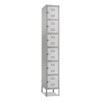 Safco 5524GR 12 in. x 18 in. x 78 in. Two-Tone Box Locker - Gray