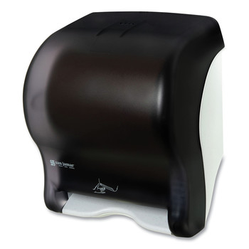 PRODUCTS | San Jamar T8400TBK 11.88 in. x 9.1 in. x 14.4 in. Smart Essence Electronic Roll Towel Dispenser - Black