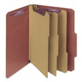 Just Launched | Smead 14092 Pressboard Eight-Section Classification Folders with 2/5-Cut Tabs- Letter, Red (10/Box) image number 0
